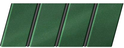 Реечный потолок "под металлик" 84 R(V), цвет: панель - 561, профиль - 288