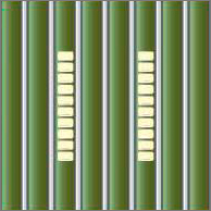 Реечный потолок 84 R (закрытый), цвет 561, профиль 131